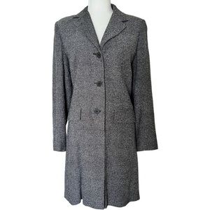 Charles Gray London Wool Blend Long Coat Small Made in England